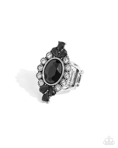 Hot Off The FINESSE - Black - Paparazzi Ring Image