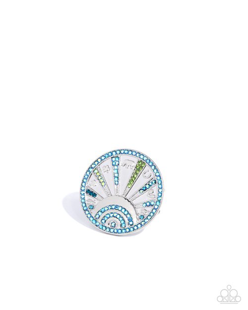 Audacious Aesthetic - Blue - Paparazzi Ring Image