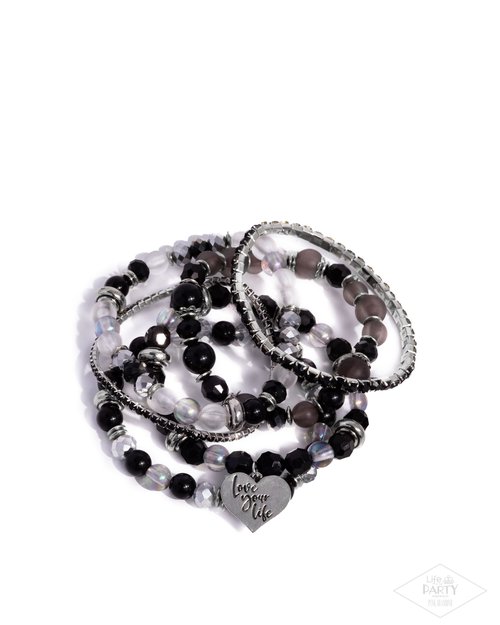 Optimistic Opulence - Black - Paparazzi Bracelet Image