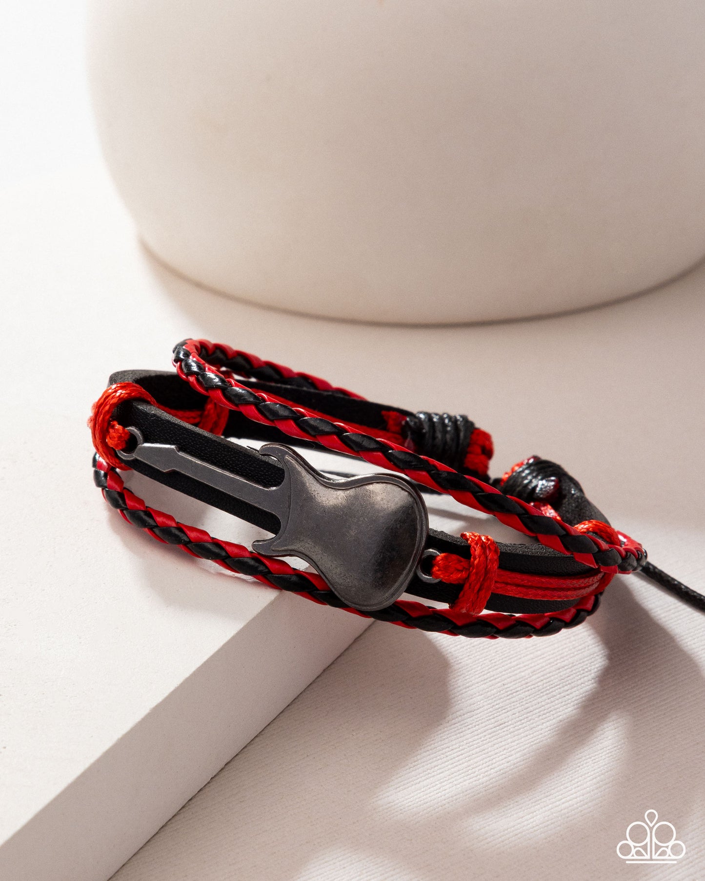 Lead Guitar - Red - Paparazzi Bracelet Image