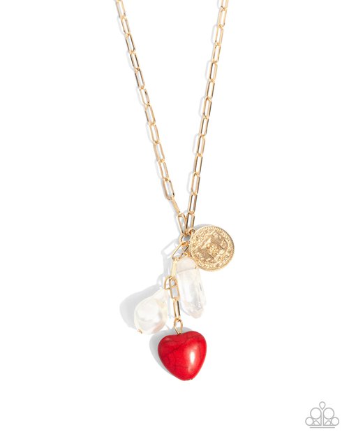 Eclectic Eden - Red - Paparazzi Necklace Image