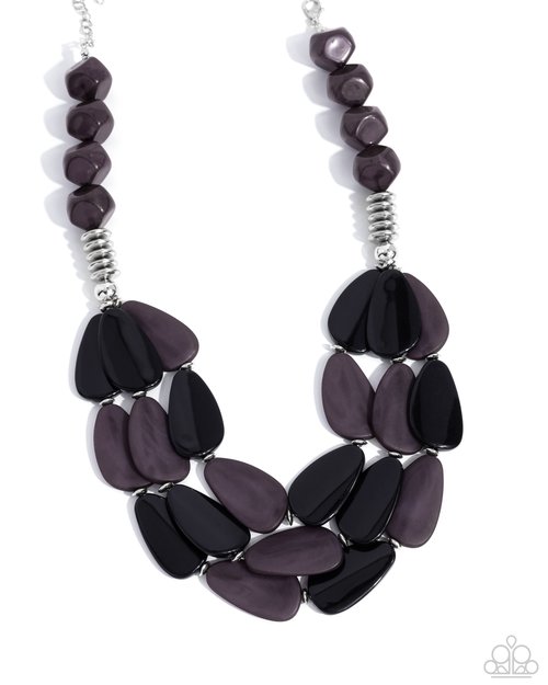Smooth Spoken - Black - Paparazzi Necklace Image
