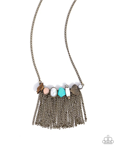 Call of the MILD - Brass - Paparazzi Necklace Image