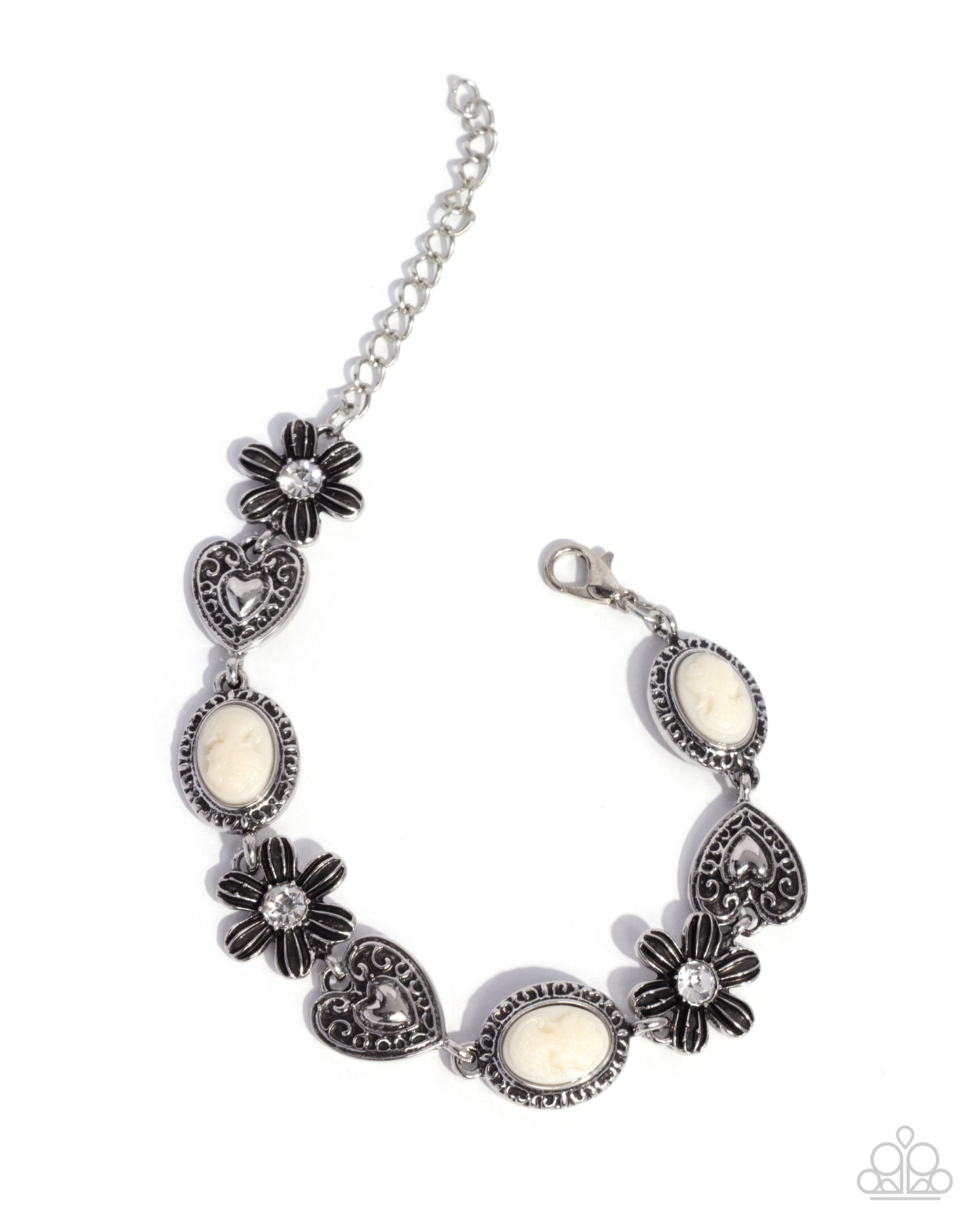 Continuous Chronicle - Complete Look - White - Paparazzi Product Image