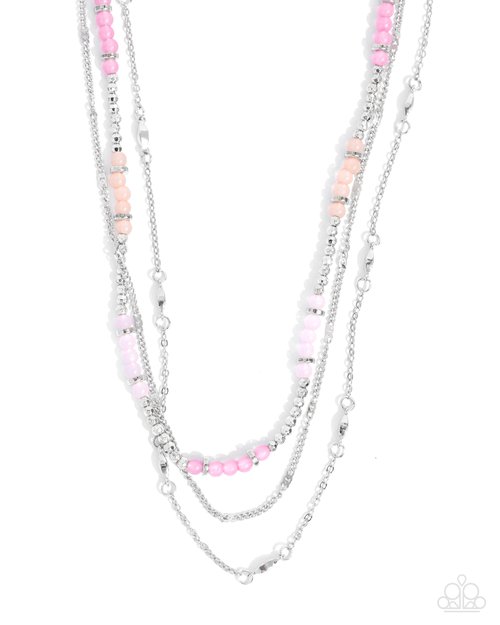 Daydreaming Decadence - Pink - Paparazzi Necklace Image