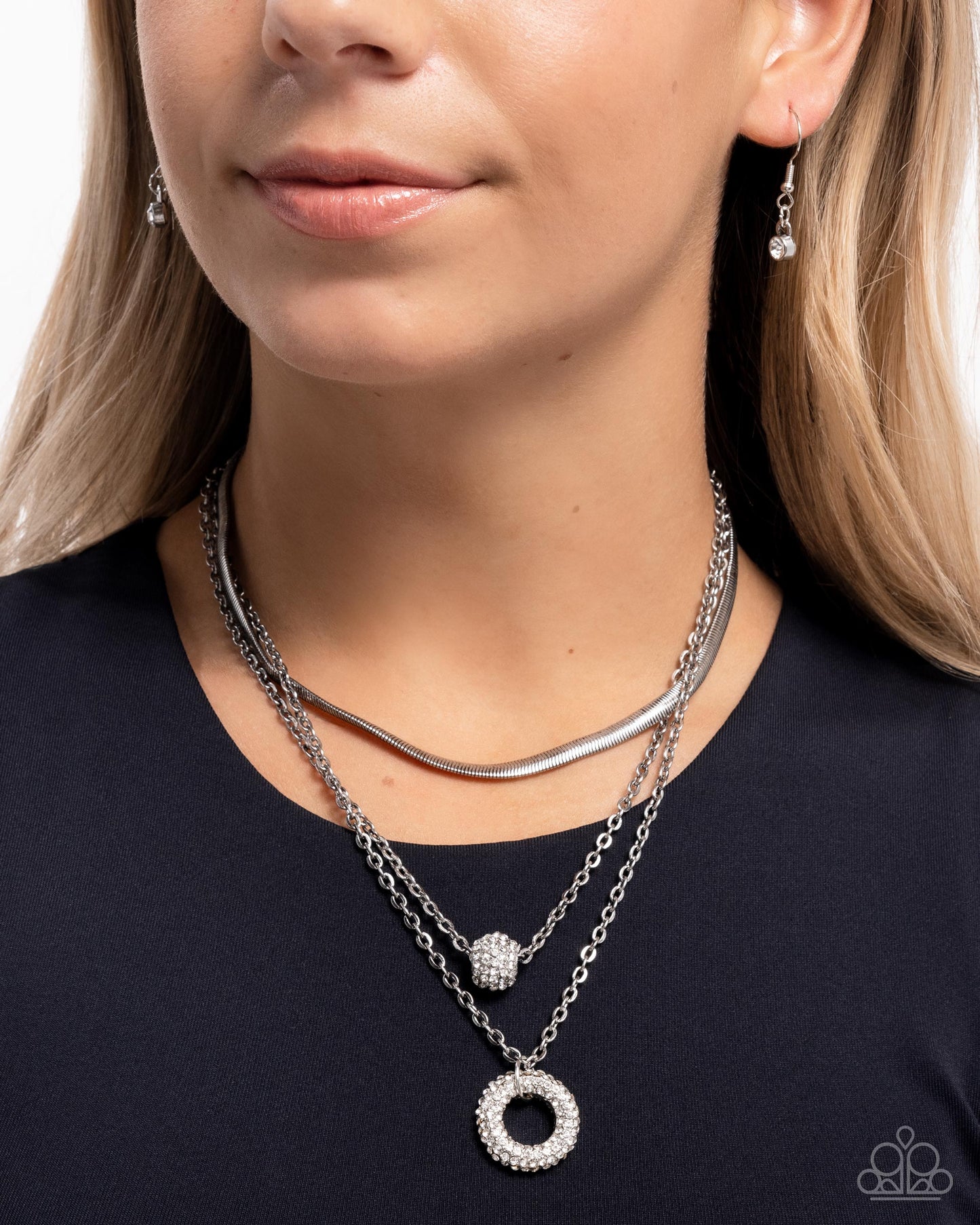 Dominant Dignity - White - Paparazzi Necklace Image