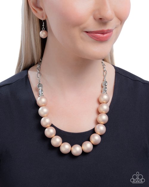 Brushed Backdrop - Brown - Paparazzi Necklace Image
