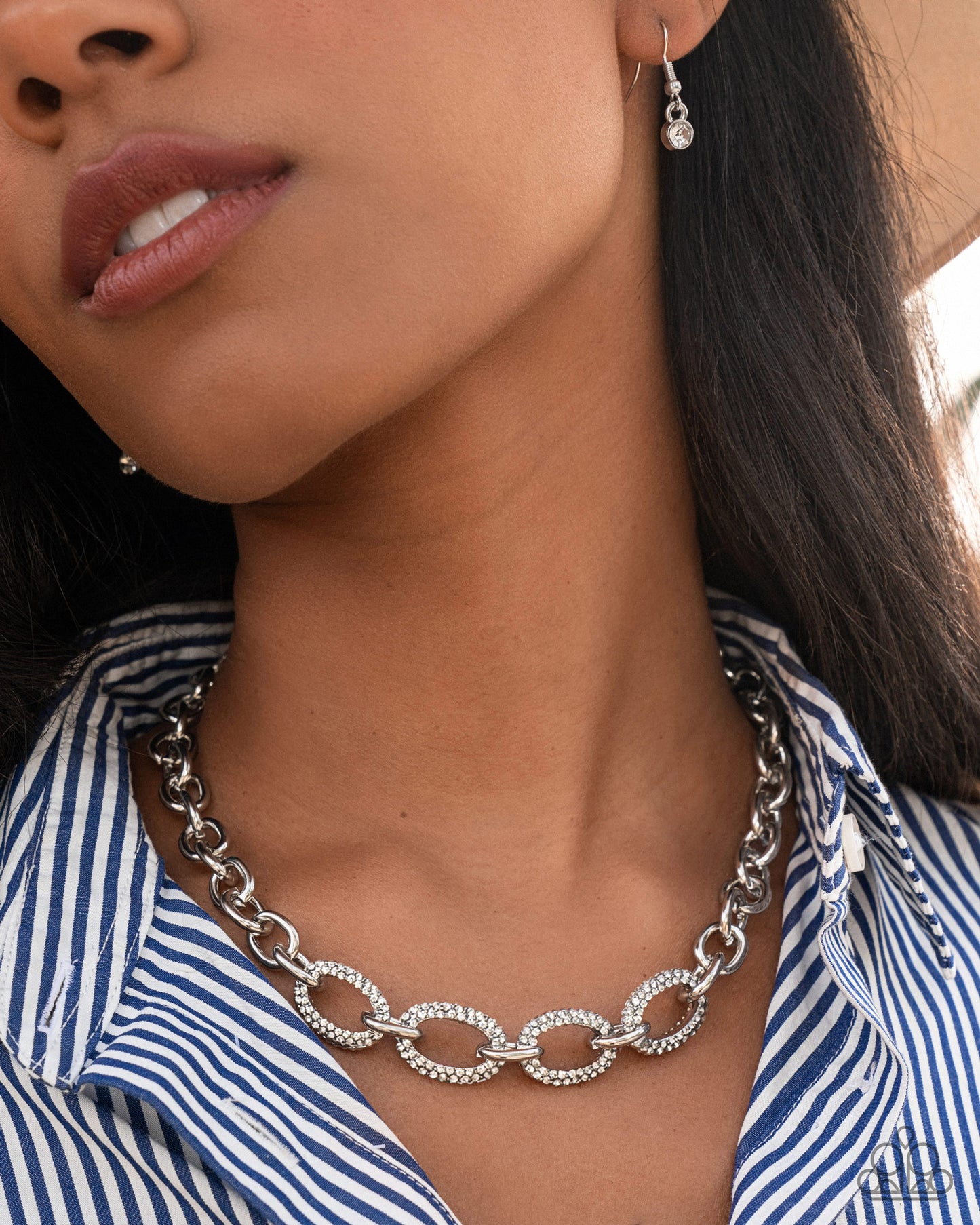 Boogie Bling - White - Paparazzi Necklace Image