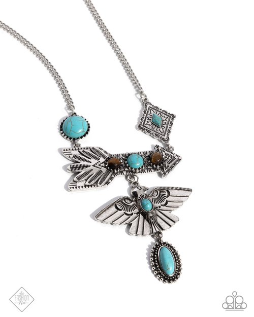 Earthy Exposé - Blue - Paparazzi Necklace Image