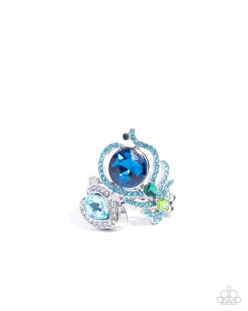 Enigmatic Excess - Blue - Paparazzi Ring Image