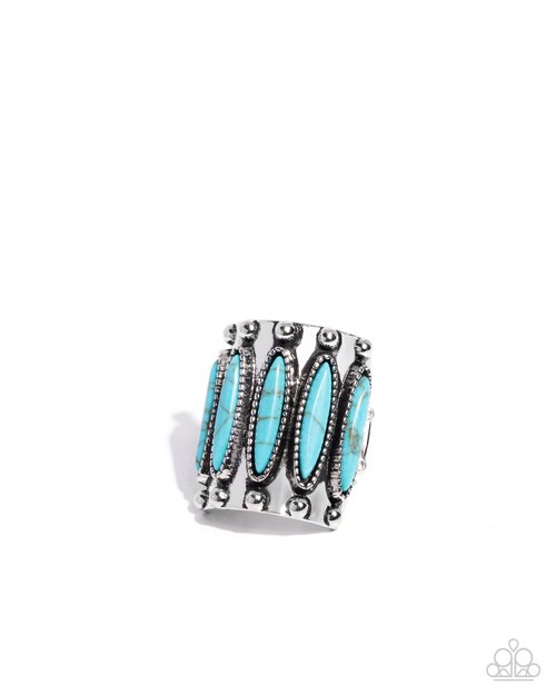 Southern Symmetry - Blue - Paparazzi Ring Image