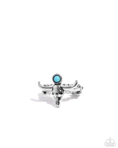 Longhorn Legend - Blue - Paparazzi Ring Image