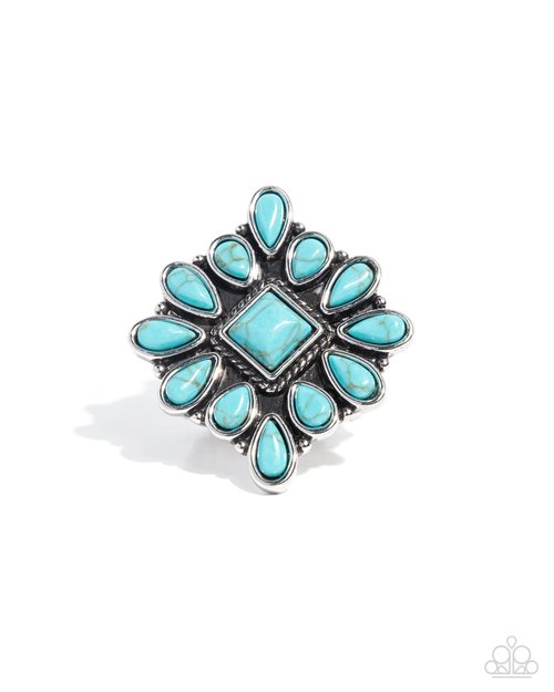 Developed Diamond - Blue - Paparazzi Ring Image