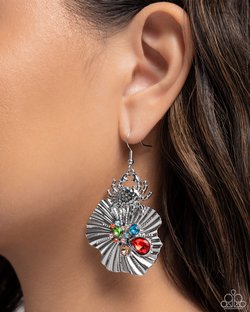 Capricious Crab - Red - Paparazzi Earring Image