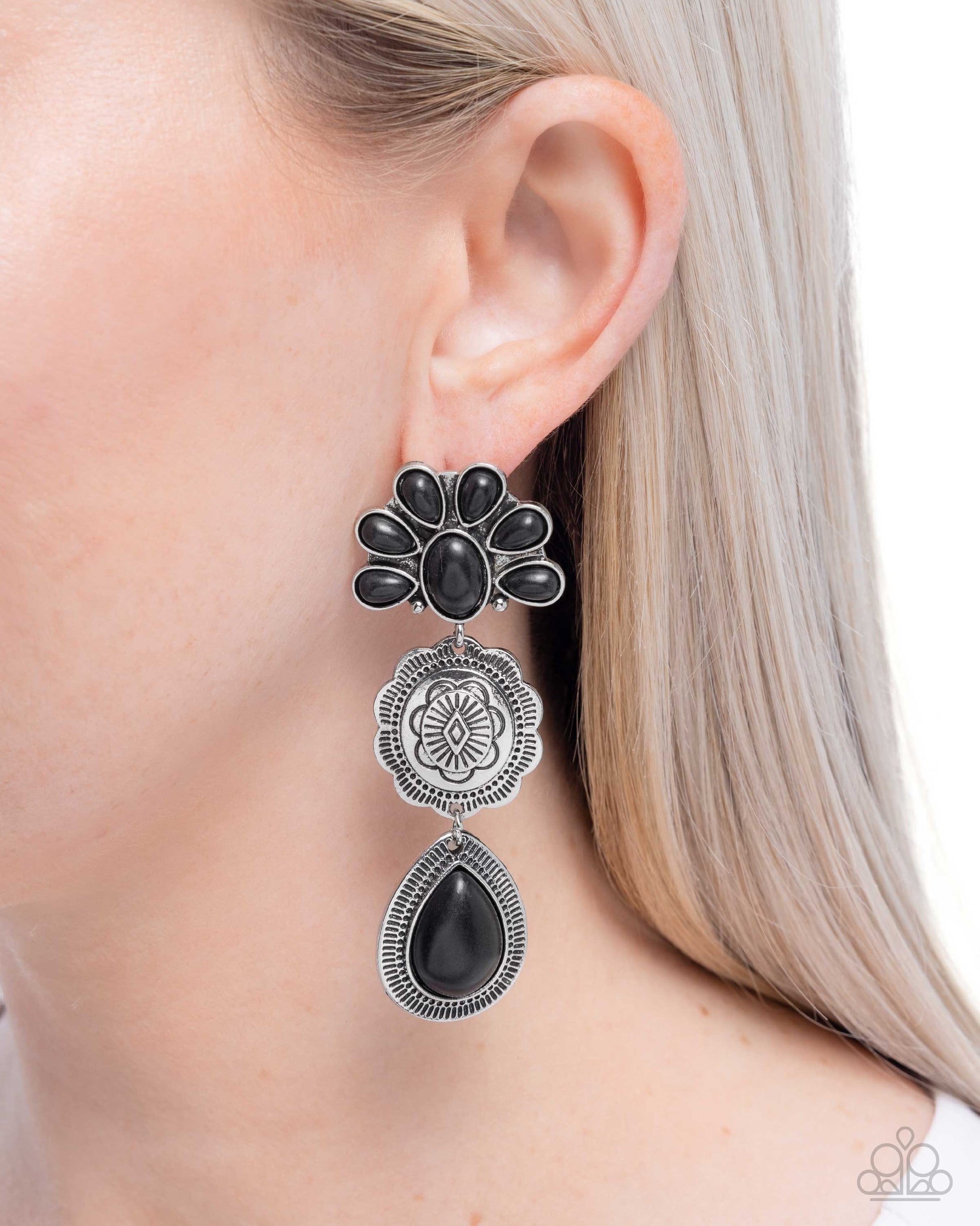 Handcrafted Haul - Black - Paparazzi Earring Image