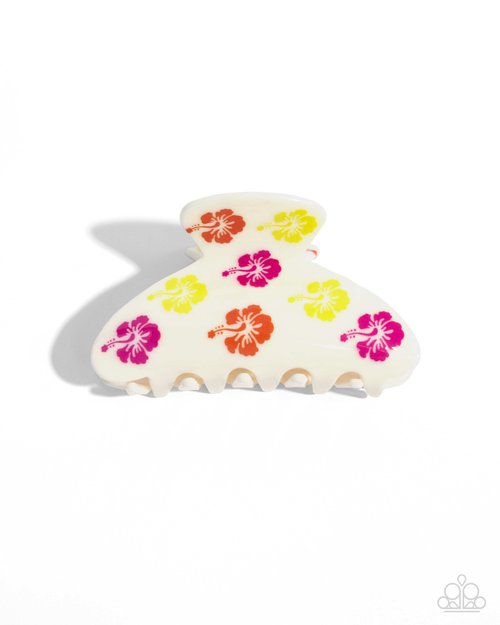 Hawaiian Harmony - White - Paparazzi Hair Accessories Image