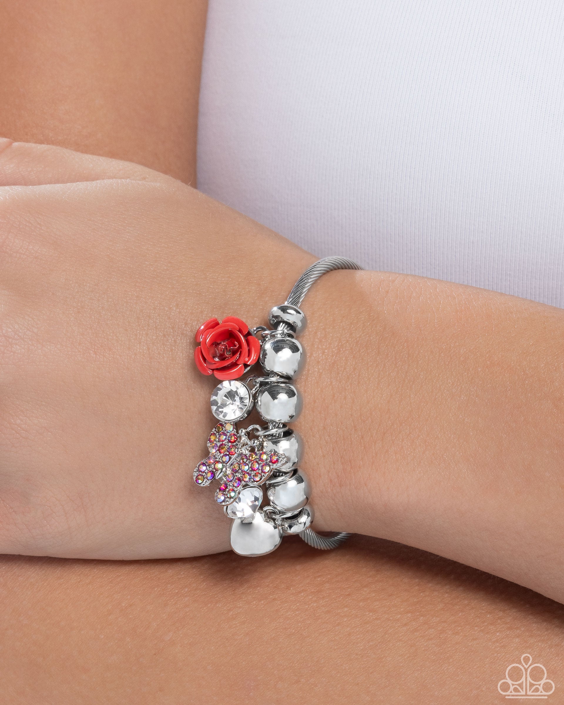 Windblown Whimsy - Red - Paparazzi Bracelet Image