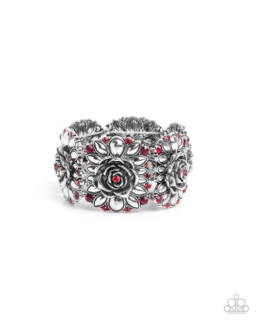 Blooming Balance - Red - Paparazzi Bracelet Image