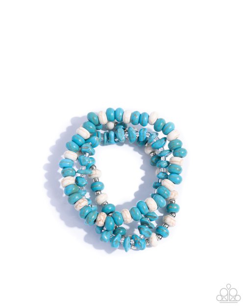 Rustic Residence - Blue - Paparazzi Bracelet Image