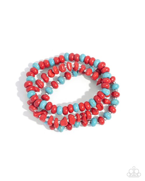 Rustic Residence - Red - Paparazzi Bracelet Image