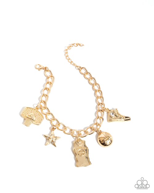 Jersey Journey - Gold - Paparazzi Bracelet Image