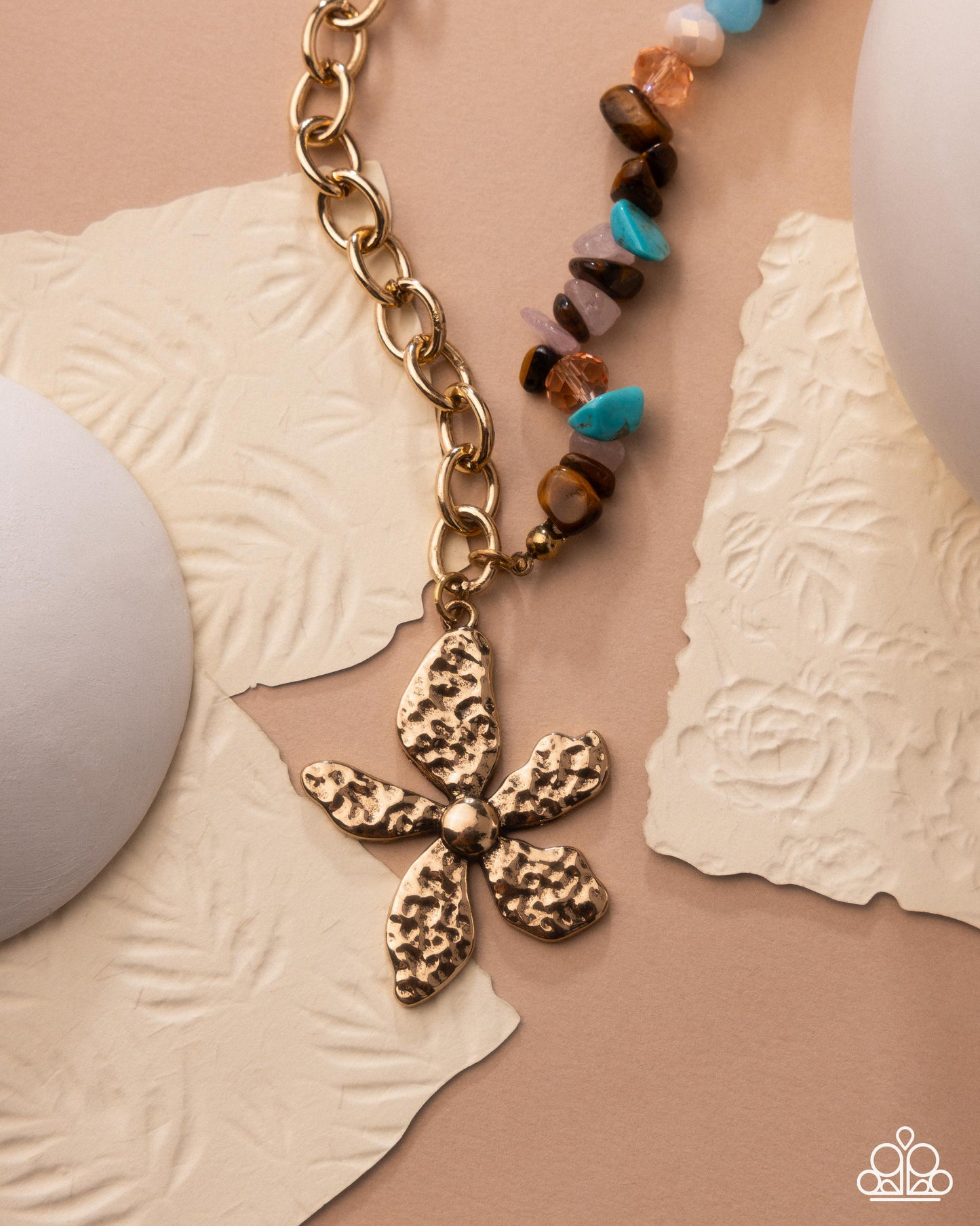 Floral Feint - Brown - Paparazzi Necklace Image