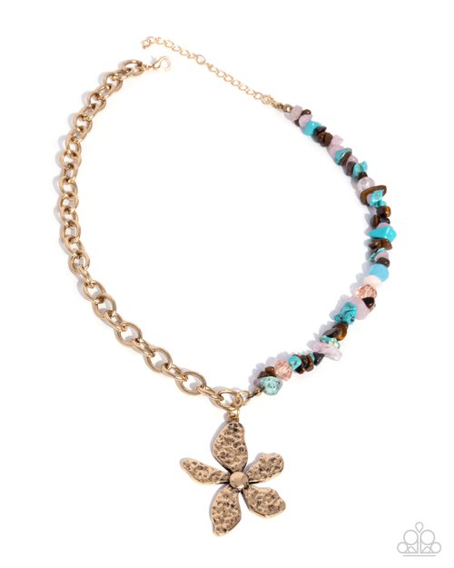 Floral Feint - Brown - Paparazzi Necklace Image