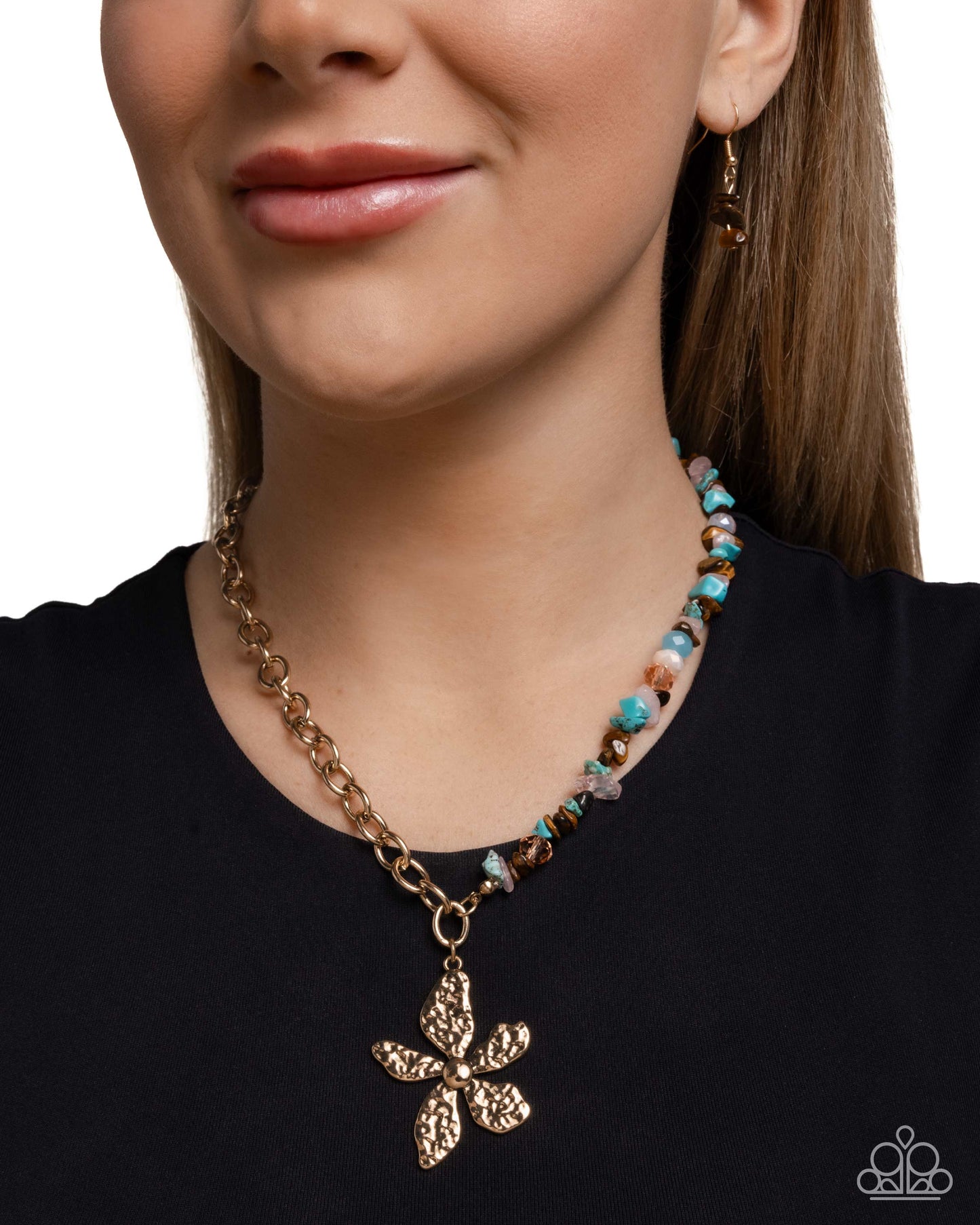 Floral Feint - Brown - Paparazzi Necklace Image