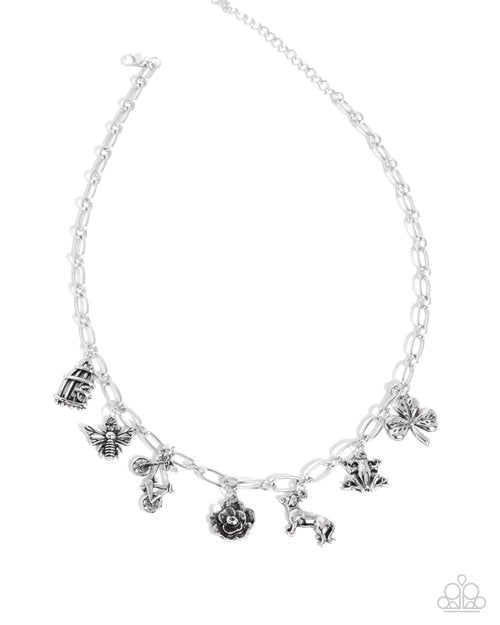 Storyteller Sheen - Silver - Paparazzi Necklace Image
