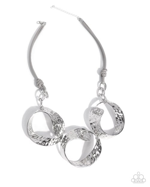 Curly Cabaret - Silver - Paparazzi Necklace Image