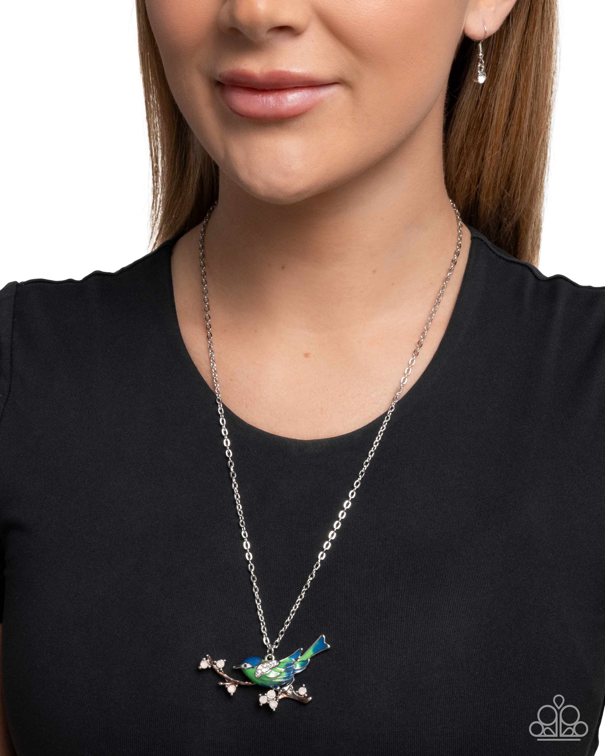 Painted Perch - Blue - Paparazzi Necklace Image