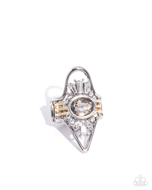 Painted Palooza - Silver - Paparazzi Ring Image