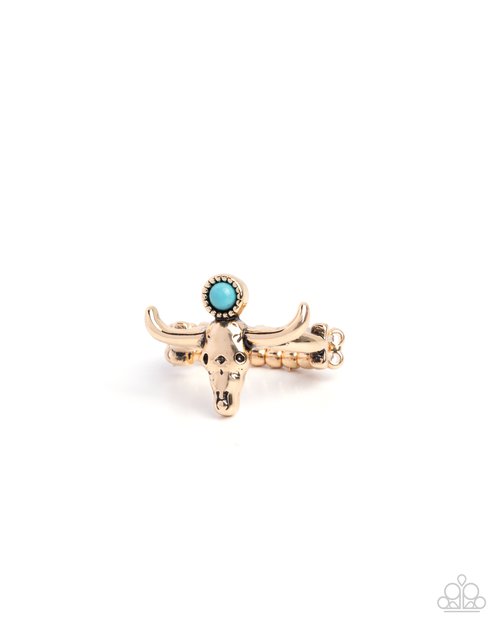 Longhorn Legend - Gold - Paparazzi Ring Image