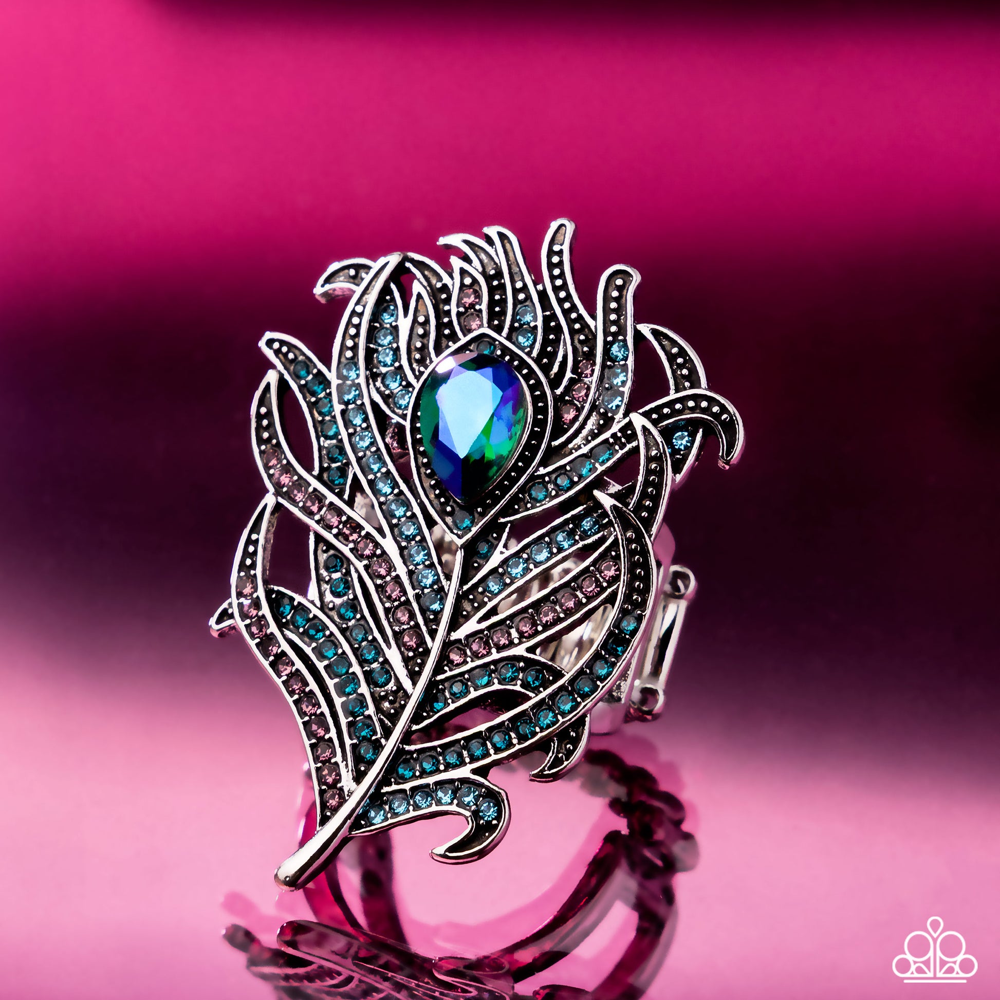 Polished Peacock - Blue - Paparazzi Ring Image