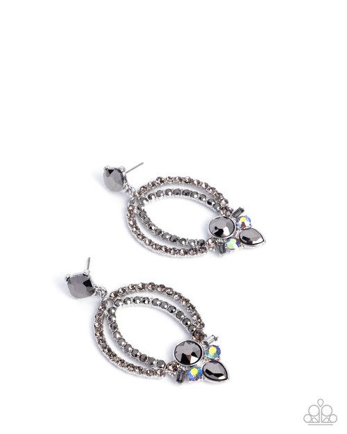 Karma Knockout - Silver - Paparazzi Earring Image