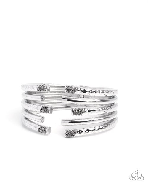 Working Wraparound - Silver - Paparazzi Bracelet Image