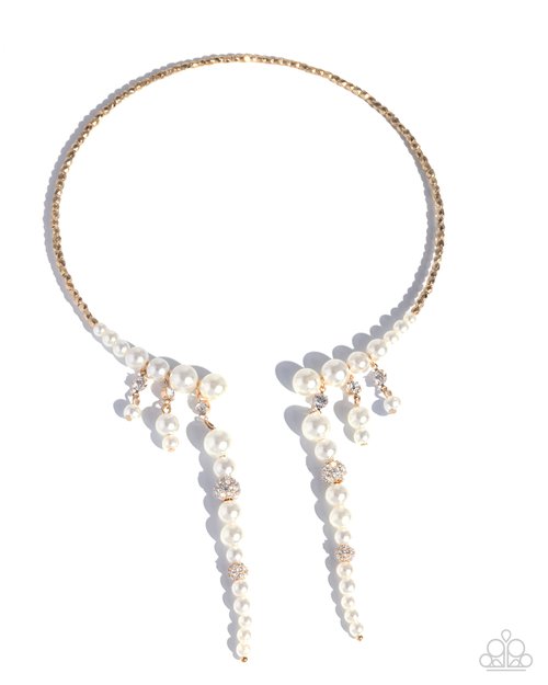 Darling Decade - Gold - Paparazzi Necklace Image
