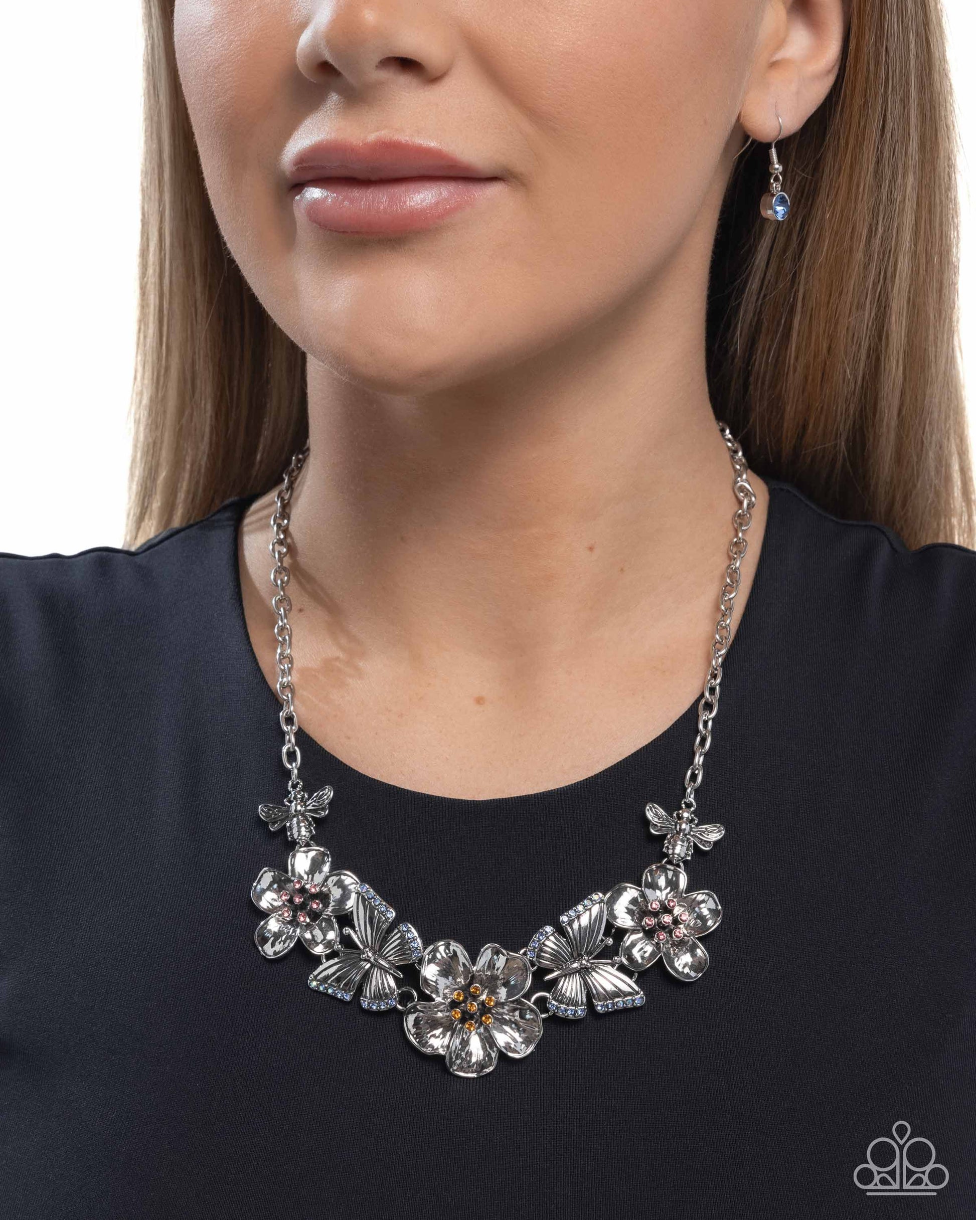 Soaring Song - Blue - Paparazzi Necklace Image