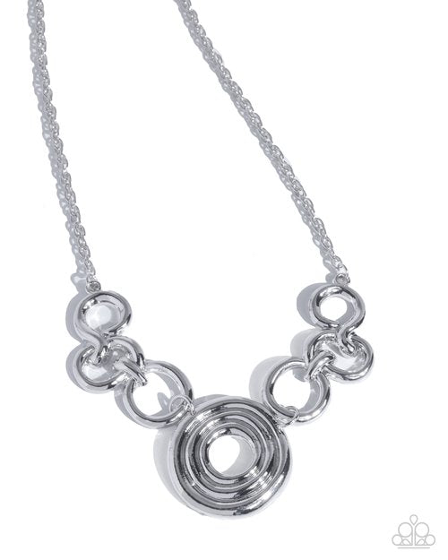 Chic Concert - Silver - Paparazzi Necklace Image