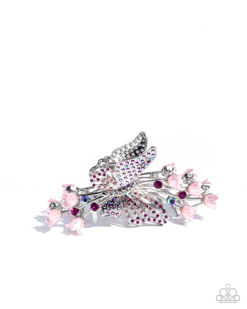 Fluttering French - Pink - Paparazzi Hair Accessories Image