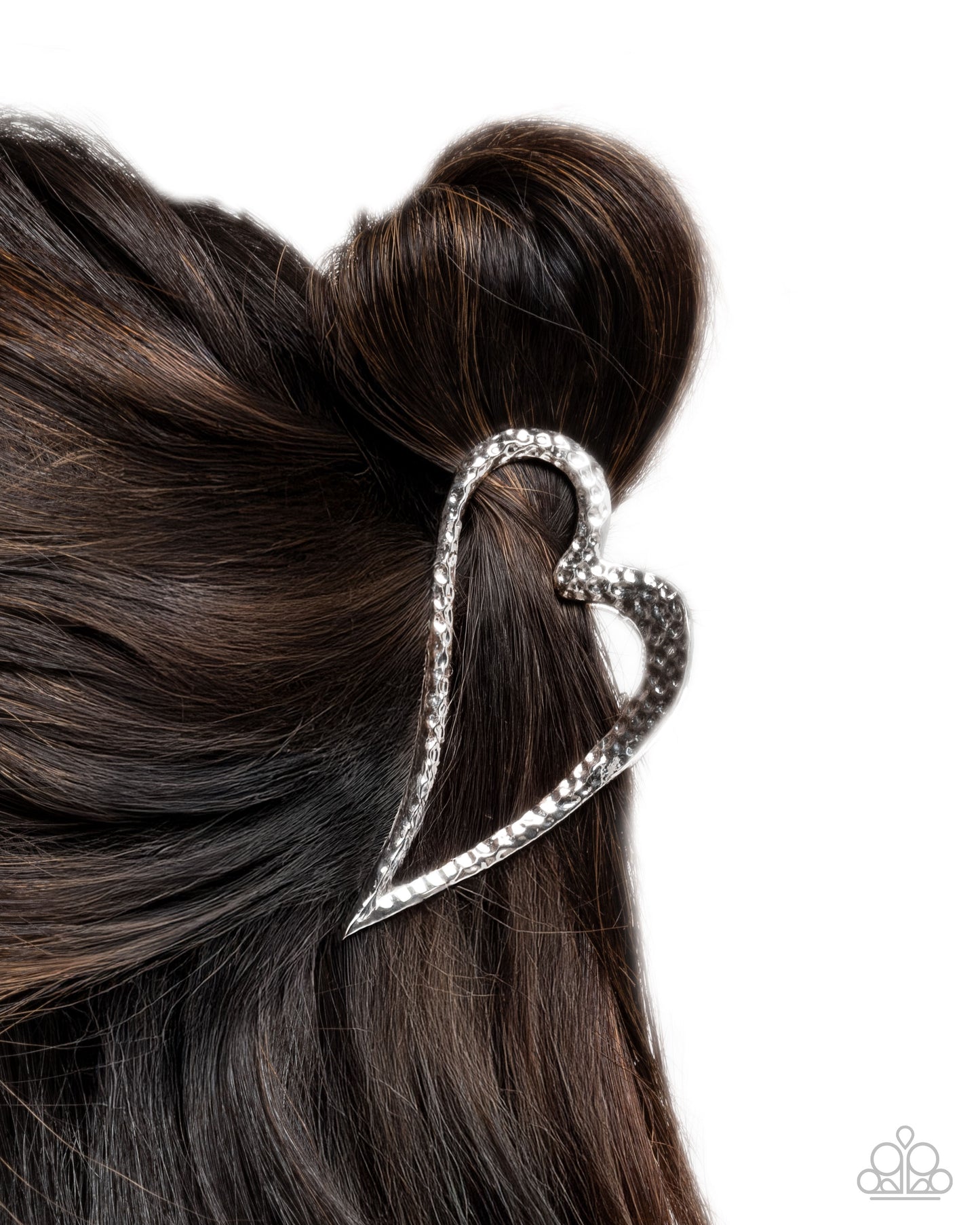 Heartfelt Hint - Silver - Paparazzi Hair Accessories Image