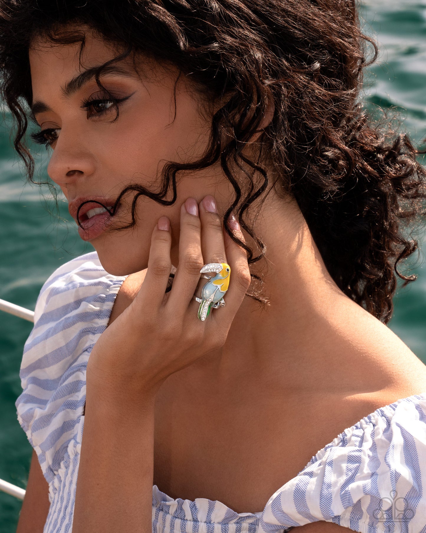 Twinkling Toucan - Yellow - Paparazzi Ring Image