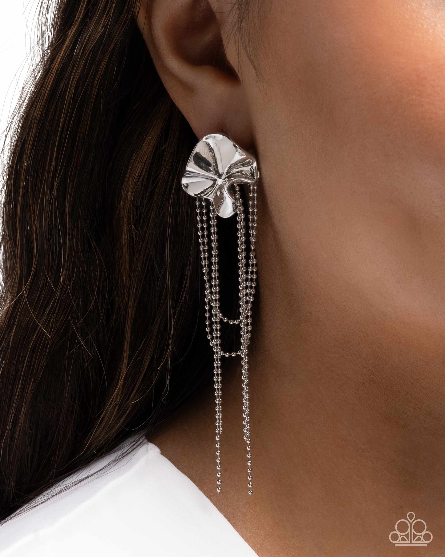 Musings Medley - Silver - Paparazzi Earring Image
