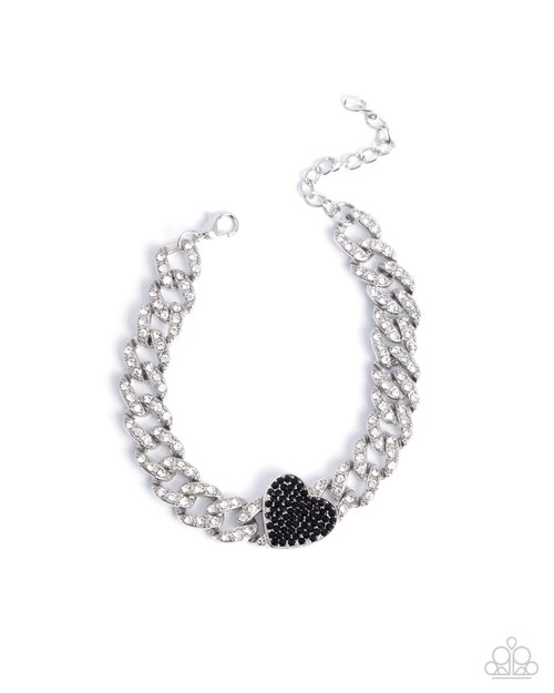 Humane Hearts - Black - Paparazzi Bracelet Image