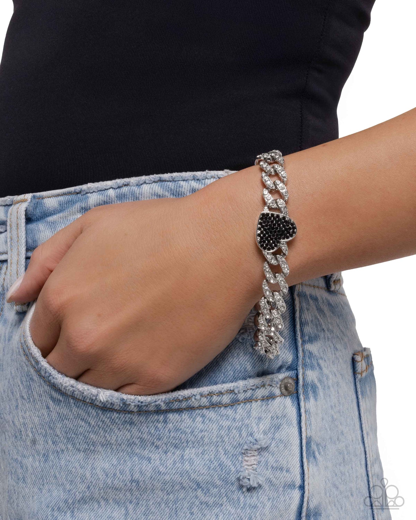 Humane Hearts - Black - Paparazzi Bracelet Image