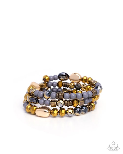Material WHIRL - Brass - Paparazzi Bracelet Image