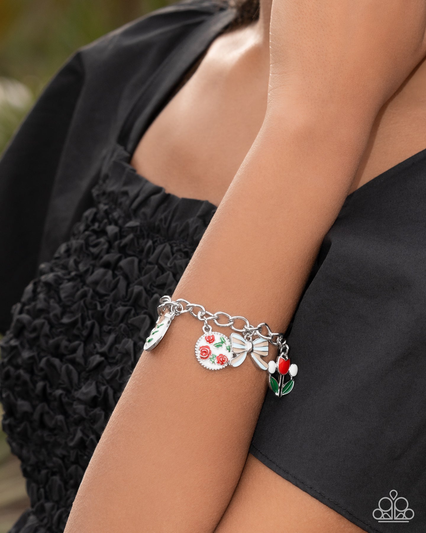 Complex Charms - Red - Paparazzi Bracelet Image