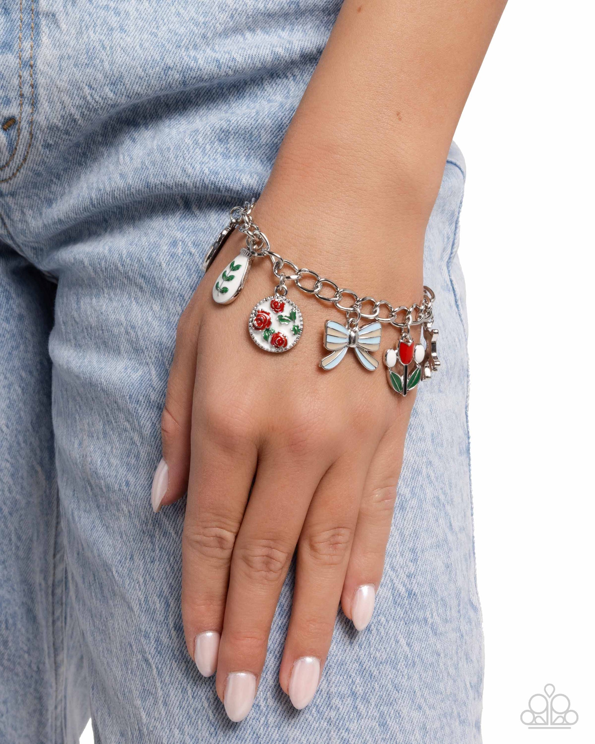 Complex Charms - Red - Paparazzi Bracelet Image