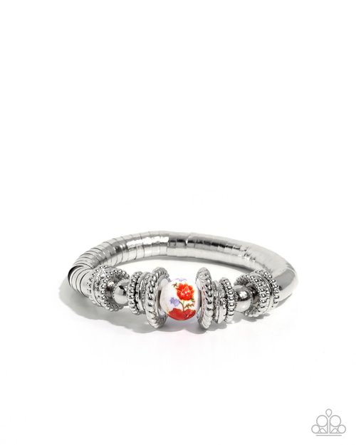 Ceramic Combo - Red - Paparazzi Bracelet Image