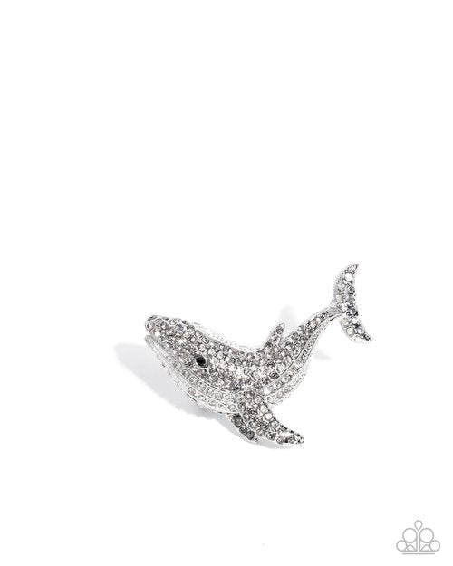 Whale of a Time - Silver - Paparazzi Ring Image